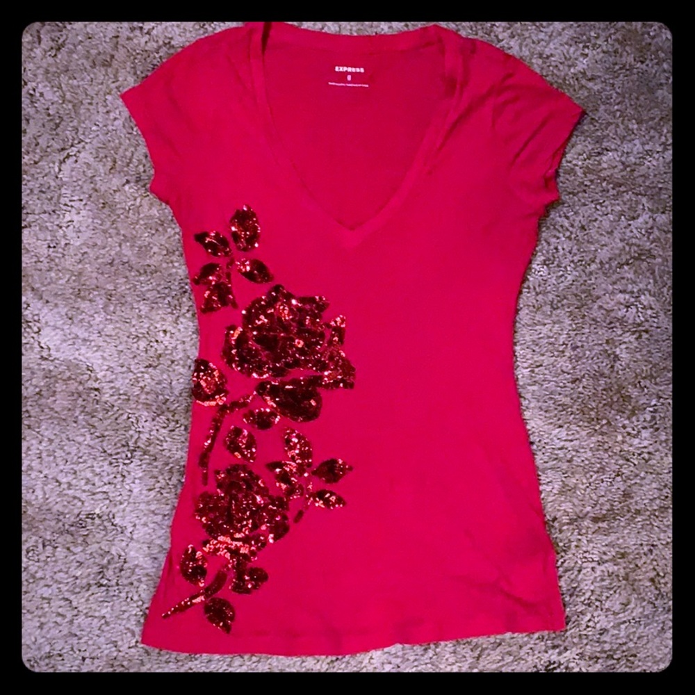 Sequin detail t-shirt